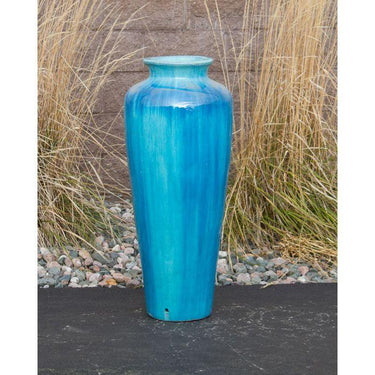 Closed Top FNT40271 Ceramic Vase Complete Fountain Kit Vase Fountain Blue Thumb